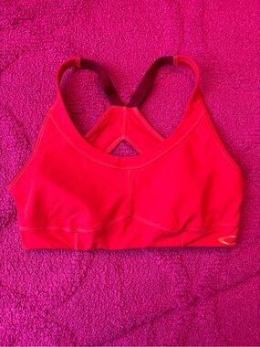 Oakley Women's Bright Red Crossback Sports Bra
